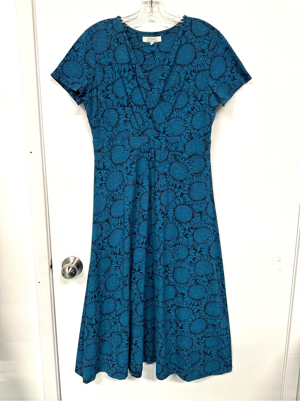 Seasalt Cornwall Chapelle Dress Organic Cotton Sunflower Print Medium Whimsical